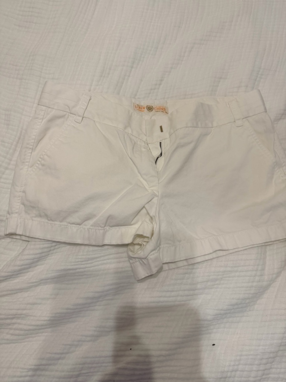 J.crew Classic White Women’s Cotton Chino Shorts